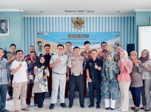 Kegiatan sosialisasi bertajuk “Sarasehan dengan Samsat Ciamis” (Sardencis) yang digelar di Kantor Kecamatan Cihaurbeuti