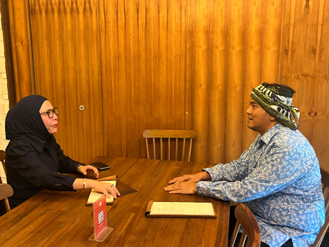 Ket foto : Wakil Wali Kota Dicky Candra Negara, Saat berbincang dengan Anggota DPR RI Lola Nelria Oktavia di ruang kerja Komisi III DPR RI (ist dok pribadi)