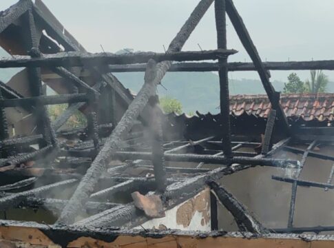 Ketpot: Rumah warga yang hangus terbakar di wilayah Desa Selasari Kecamatan Kawali Kabupaten Ciamis