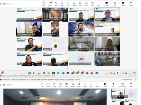 Ket foto : KPPN Tasikmalaya menggelar Press Conference Kinerja APBN Regional Priangan Timur periode September 2025 secara daring (fokusjabar/Seda)