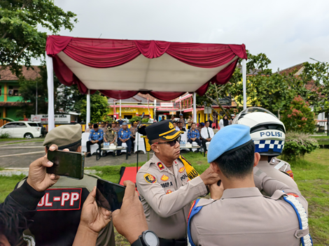 Poto: Usai apel Operasi Zebra Lodaya 2025, Polres Pangandaran