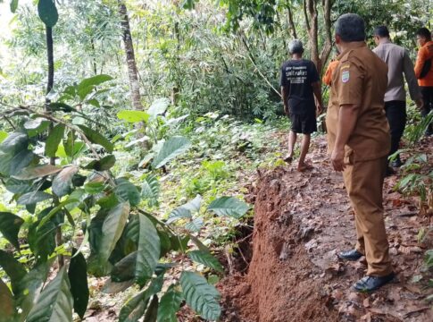 Ketpot: Lokasi pergerakan tanah di wilayah Desa Ciharalang Ciamis
