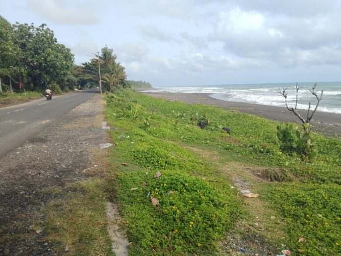 Poto: Abrasi laut di Ciparanti, Kabupaten Pangandaran (istimewa).