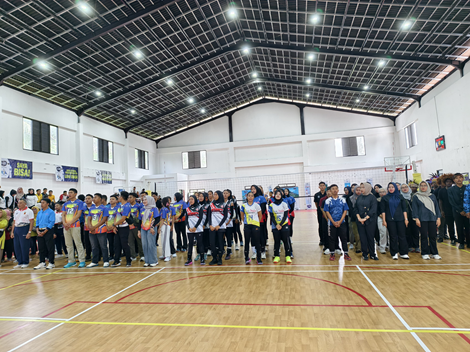 Poto: Suasana Turnamen Bola Voli Kapolres Pangandaran Cup 2025.