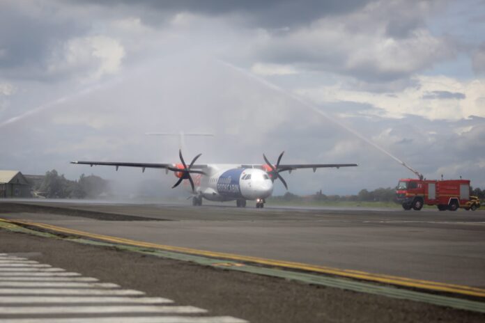 Penerbangan perdana Wings Air rute Semarang–Bandung resmi mendarat di Bandara Husein Sastranegara -Ist-