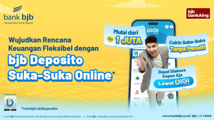 Investasi Makin Mudah! bank bjb Hadirkan Deposito Digital dengan Bunga hingga 4,50%