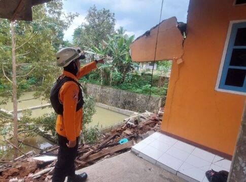 Ketpot: Rumah warga di wilayah Desa Bendasari Ciamis pasca kejadian longsor