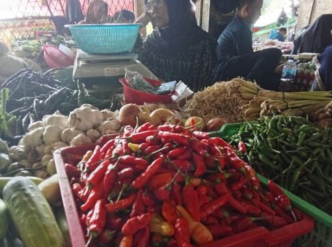 Ketpot: Cabe rawit merah yang mengalami kenaikan harganya di Pasar Manis Ciamis