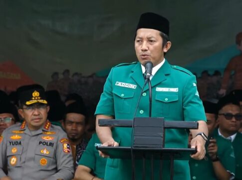 Ketua Umum Pimpinan Pusat Gerakan Pemuda (GP), H. Addin Jauharudin, Minta Banser Tetap Solid dan Disiplin.