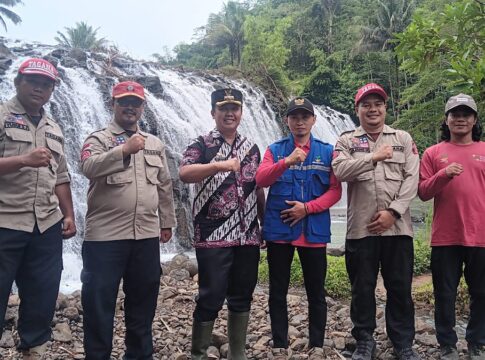 Pengukuhan Pengurus KSB Kecamatan Sodonghilir di lokasi wisata Curug Wedus Tasikmalaya