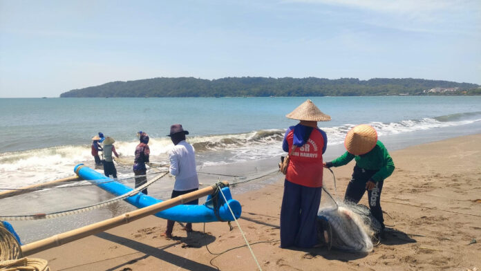 nelayan jaring arad pangandaran fokusjabar.id