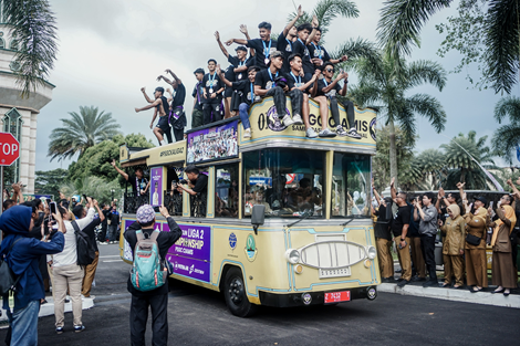 Konvoi Kemenangan Warnai Kedatangan PSGC Ciamis Usai Lolos Liga 2