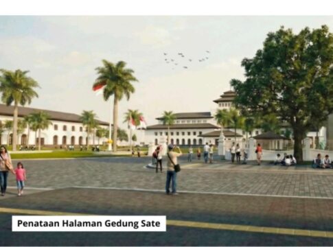 Penataan Halaman Gedung Sate Tak Hilangkan Jalan Diponegoro
