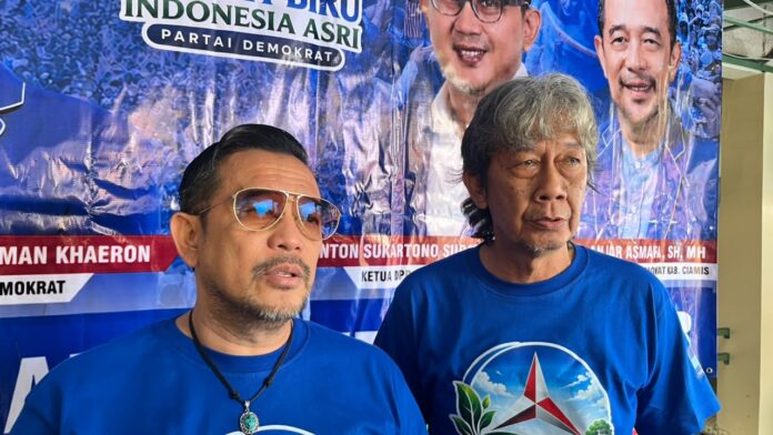 Ketua DPC Demokrat Ciamis Anjar Asmara dan Sekretaris Demokrat Ciamis Erik Krida Setia CIAMIS, FOKUSjabar.id