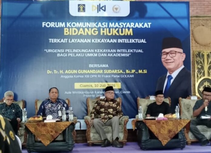 Ketfot: Agun Gunandjar Dorong Inovasi UMKM Ciamis Terlindungi melalui Pendaftaran HKI CIAMIS, FOKUSJabar.id