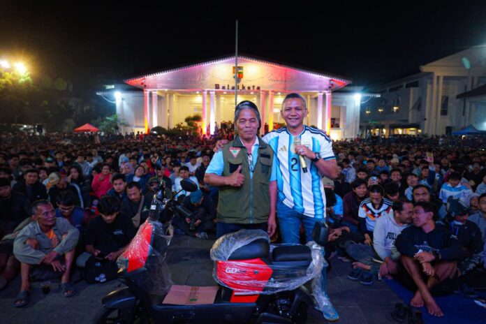 Ribuan Warga Padati Balai Kota Bogor, Saksikan Kemenangan Spanyol BOGOR,FOKUSJabar.id
