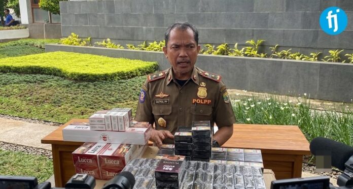 satpol pp rokok ilegal fokusjabar.id