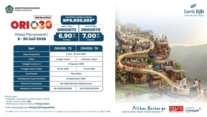 bank bjb Hadirkan ORI030, Pilihan untuk Membangun Masa Depan Lebih Sejahtera