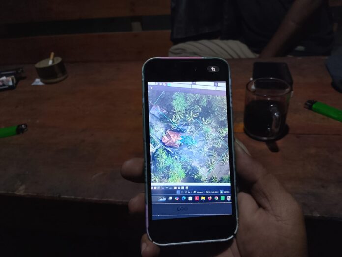 Poto: Peta blok di sekitar musala umum Pantai Madasari Pangandaran Pangandaran, FOKUSjabar.id