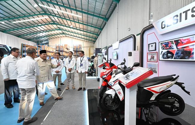 Prabowo Subianto motor listrik fokusjabar.id