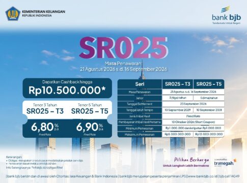 Investasi Tak Lagi Harus Rumit, bank bjb Hadirkan Pilihan SR025 Mulai Rp1 Juta