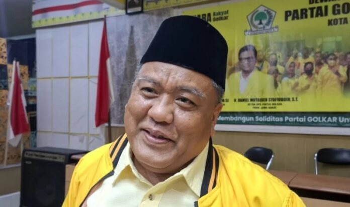Keterangan foto: Mantan Ketua DPRD Kota Tasikmalaya H Nurul Awalin siap rebut kursi ketua DPD Golkar Kota Tasikmalaya. TASIKMALAYA, FOKUSjabar.id