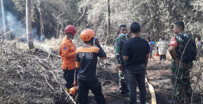 Ketpot istimewa : Lahan Kebun di wilayah Desa Kertaharja yang terbakar CIAMIS, FOKUSJabar.id