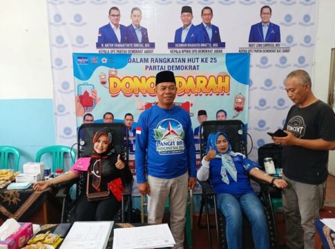 DPC Demokrat Garut donor darah fokusjabar.id